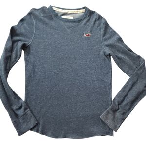 Hollister Y2k 2010s Surf Long Sleeve Thermal Waffle Knit Shirt Sz M